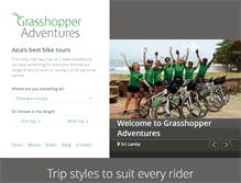 Tablet Screenshot of grasshopperadventures.com